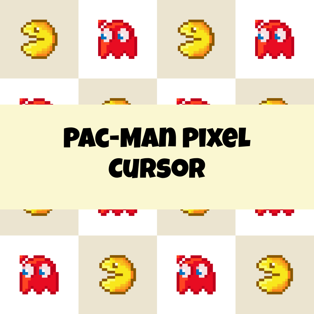 Preview Pac-Man Pixel cursor custom cursor pack